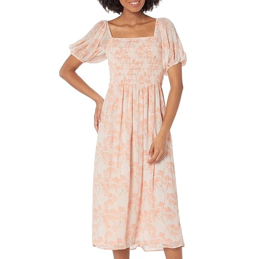 Tommy Hilfiger Nantucket Blossom Dress in Powder Pink/Coral